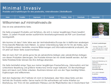 Tablet Screenshot of minimalinvasiv.de